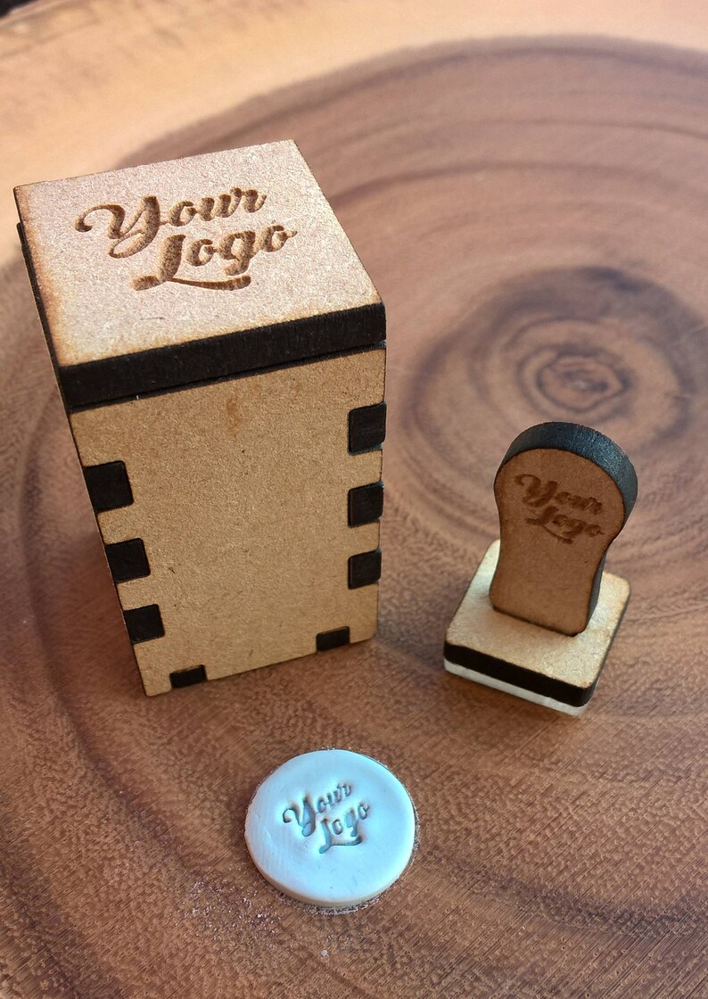 Custom Stamp / Polymer Clay / Rubber / Logo Stamp / Pottery / Etsy