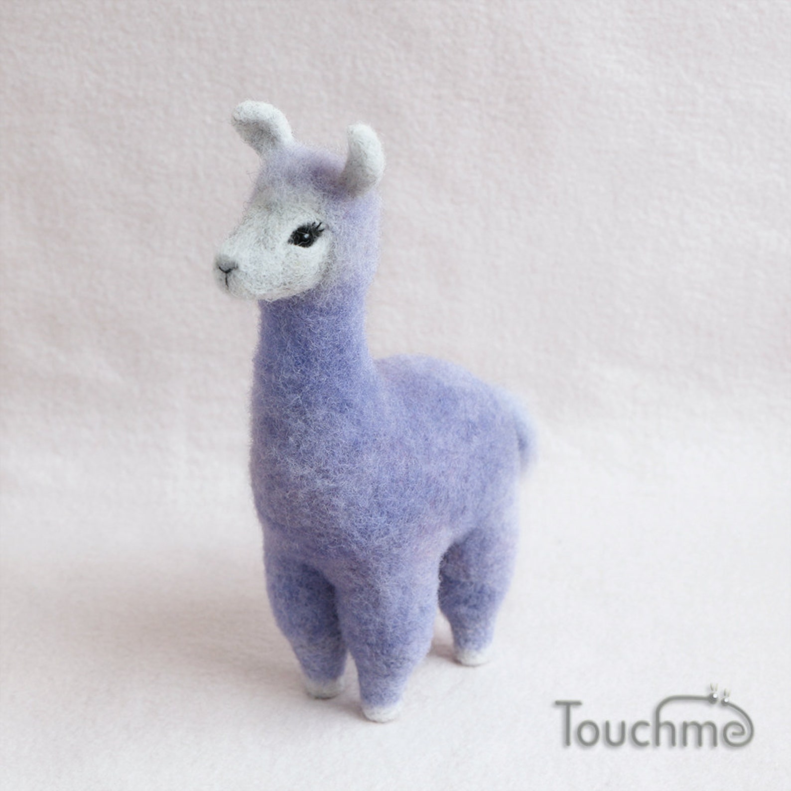 Llama Felted animal toy Needle felting Soft sculpture Etsy