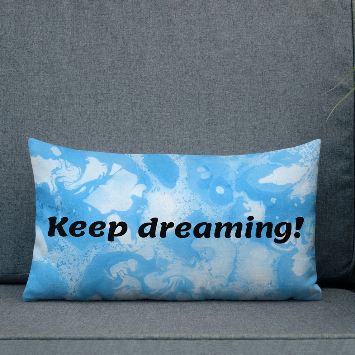 Throw pillow cover with motivational messages on 2 faces Etsy