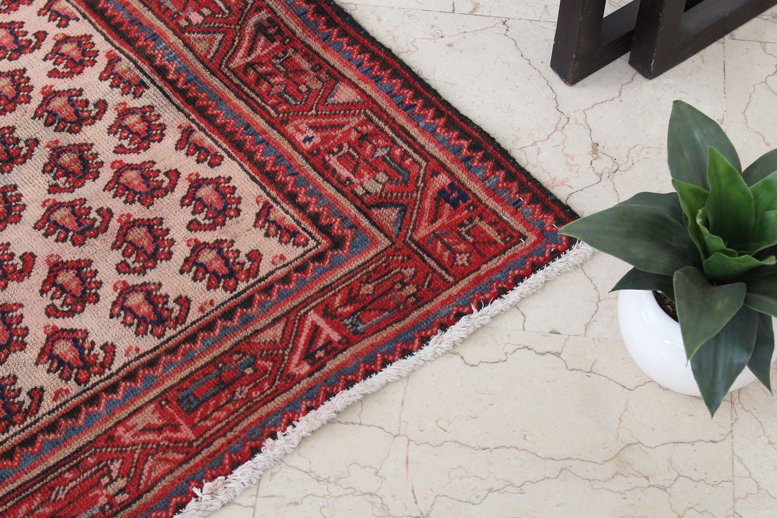 Oriental Vintage Red Kitchen Mat Oushak Small Rug Door Mat Etsy