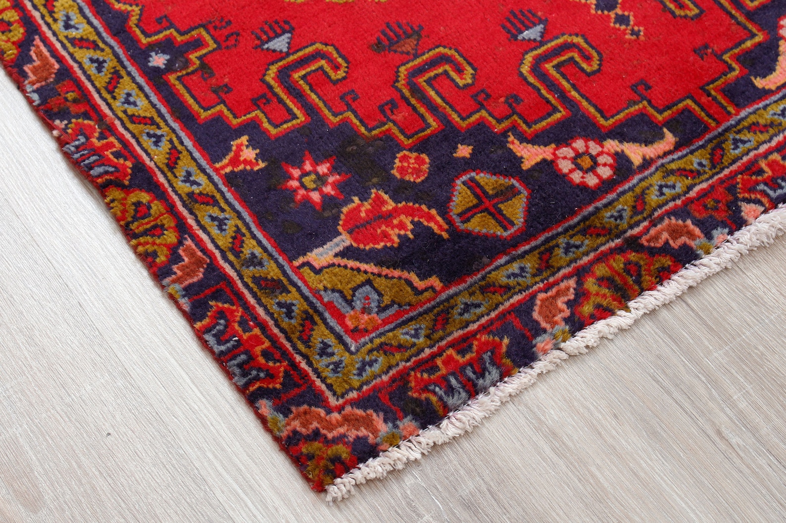 Baluch Rug Tribal Red and Blue Dark Rug Small Rug Etsy