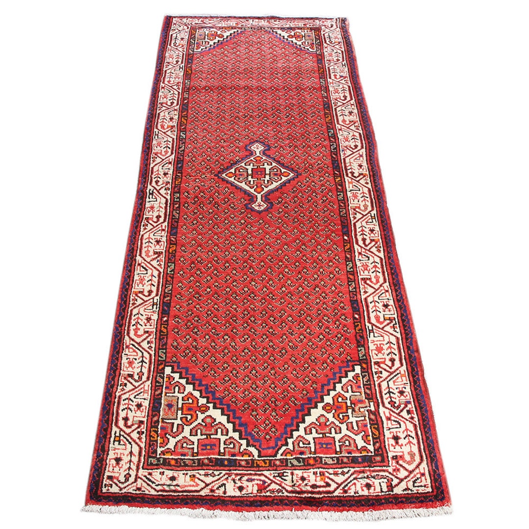 Persian Runner Rug, 3x9 Runner Rug, Handmade Runner Rug, 3'6