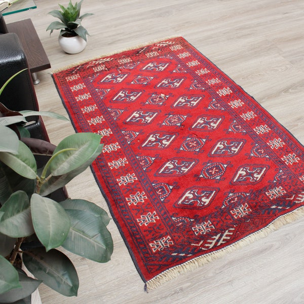 Turkish Persian Red Rug Etsy