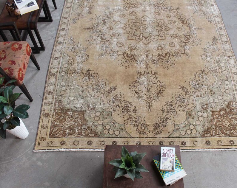 Overdyed Rug Modern Area Antique Morocco Boho Home Image 0