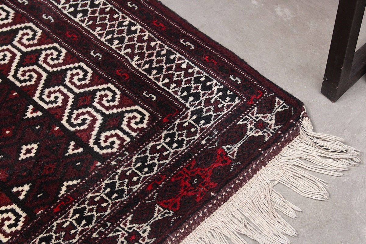 Door Mat Small Oriental Hooked 2'7 x 4'1 Etsy