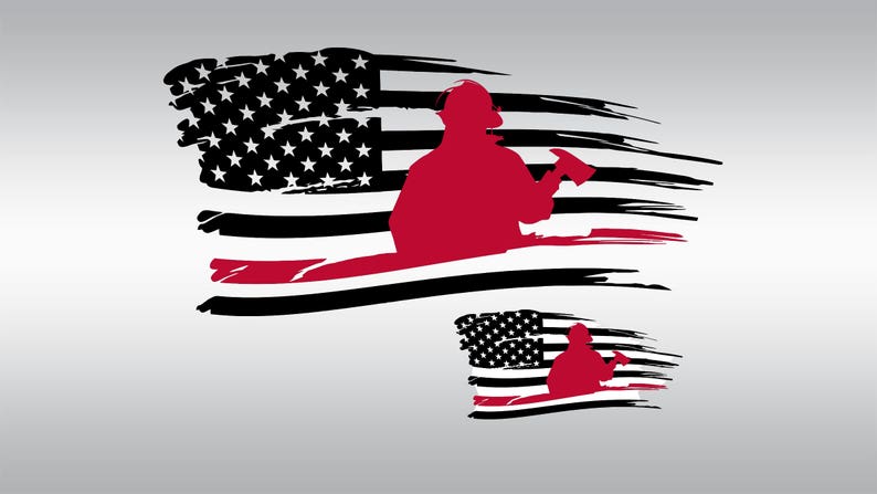 Download Thin red line american flag svg Clipart Cut Files ...