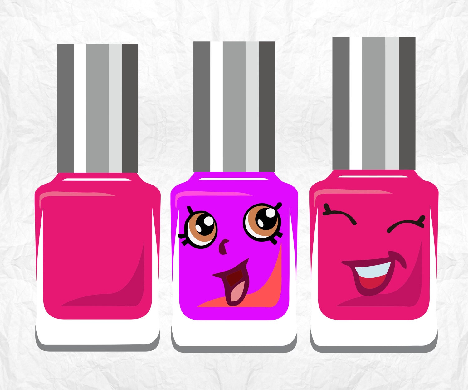 Nail Polish SVG Clipart Cut Files Silhouette Cameo Svg for Etsy Canada