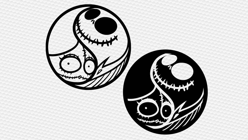 Download Jack and sally SVG Clipart Cut Files Silhouette Cameo Svg ...
