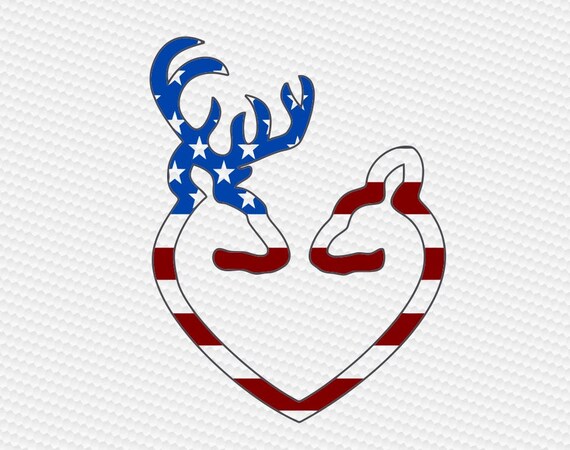 Download Deer american flag svg Clipart Cut Files Silhouette Cameo ...