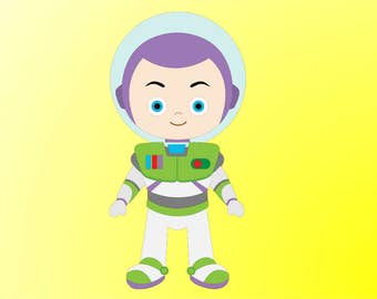 Buzz kid toy  SVG Clipart Cut Files Silhouette Cameo Svg for Cricut and Vinyl File cutting Digital cuts file DXF Png Pdf Eps vector clip art