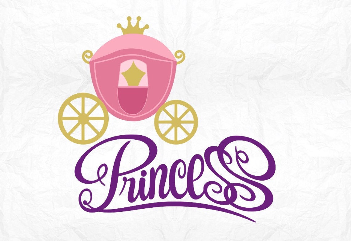 Princess Carriage SVG Clipart Cut Files Silhouette Cameo Svg | Etsy