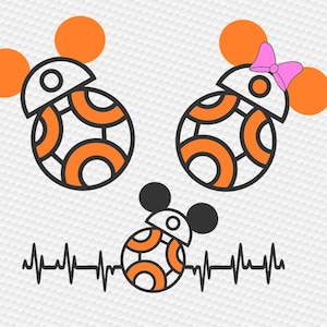 Robot heartbeat galaxy SVG Clipart Cut Files Silhouette Cameo Svg for Cricut and Vinyl File cutting Digital cuts file DXF Png Pdf Eps vector