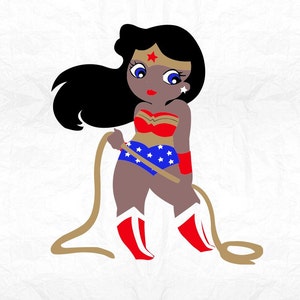 wonder girl SVG Clipart Cut Files Silhouette Cameo Svg for Cricut and Vinyl File cutting Digital cuts file DXF Png Pdf Eps vector clip art