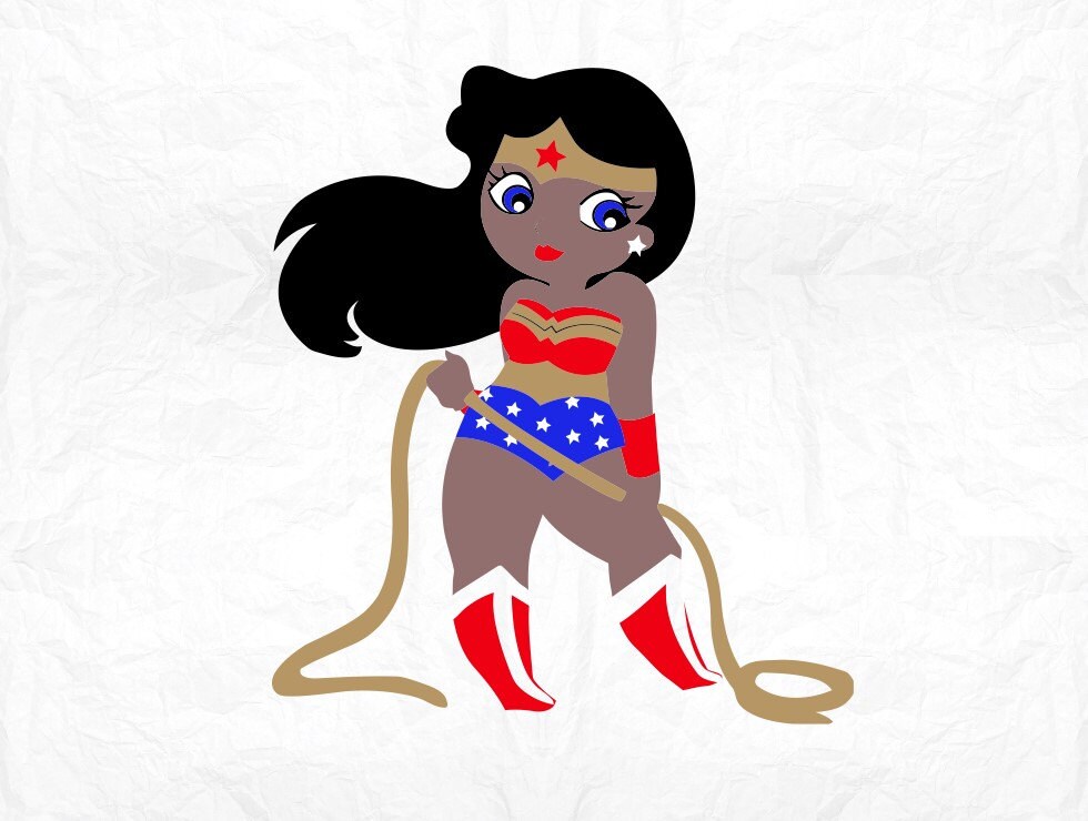 Download Wonder Girl Svg Clipart Cut Files Silhouette Cameo Svg For Etsy