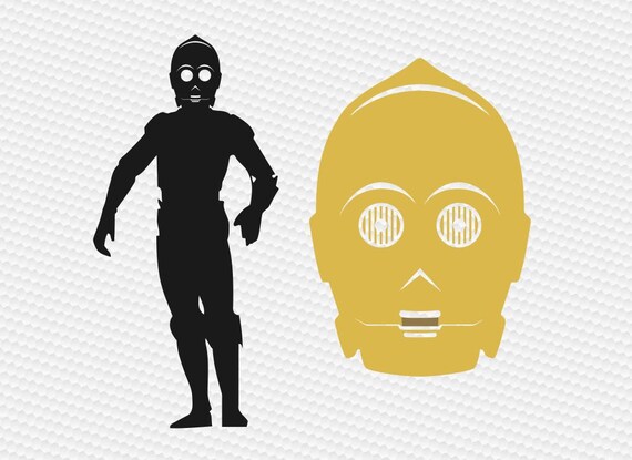 Robot Ster Melkweg Svg Clipart Gesneden Bestanden Silhouette Etsy