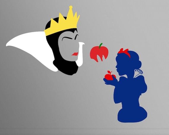 Download Snow White Evil Queen Svg Clipart Cut Files Silhouette Cameo Etsy