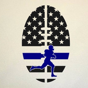 bola de fútbol americano bandera svg Clipart Cut Files Silhouette Cameo Svg para Cricut y vinilo archivo de corte Digital cortes archivo DXF Png Pdf Eps