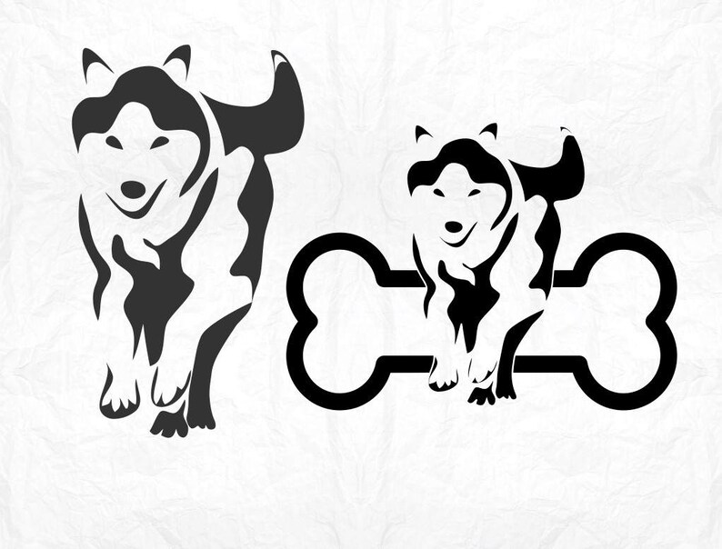 Download Husky siberian SVG Clipart Cut Files Silhouette Cameo Svg ...