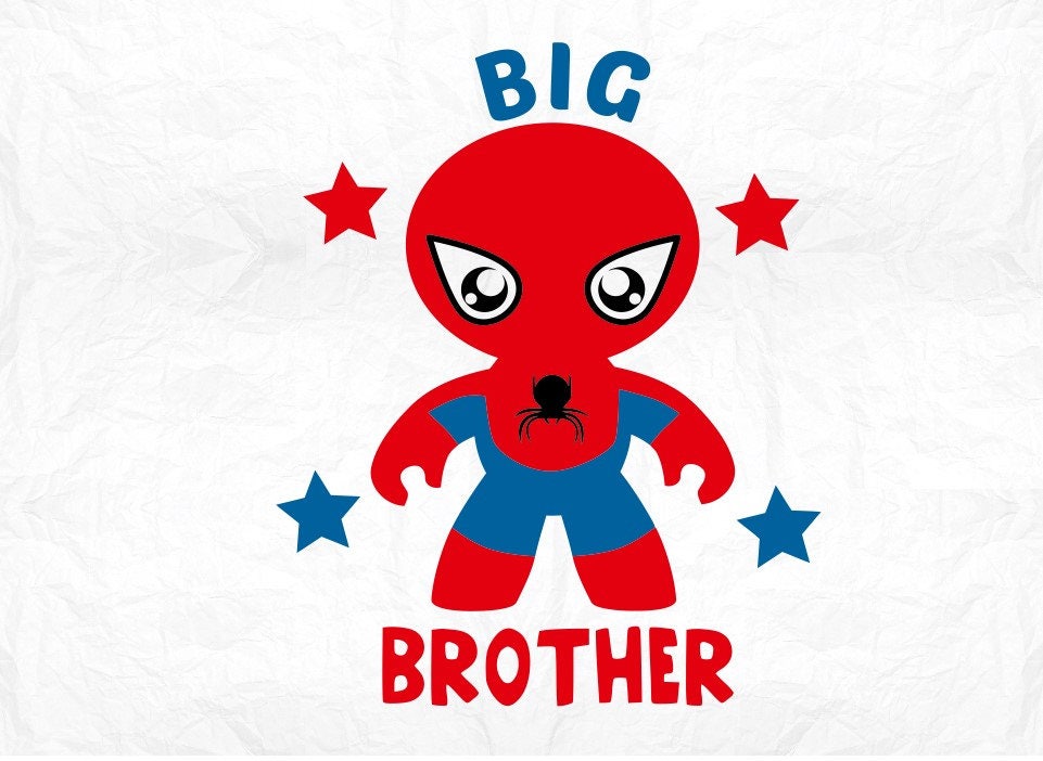 Big Brother Superhero Svg Clipart Cut Files Silhouette Cameo Etsy New Zealand