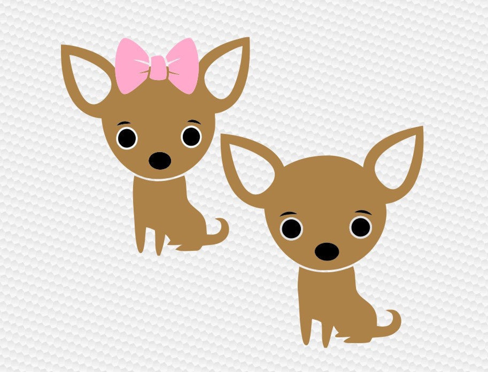 Chihuahua svg hond svg Clipart gesneden bestanden Silhouette image 0.