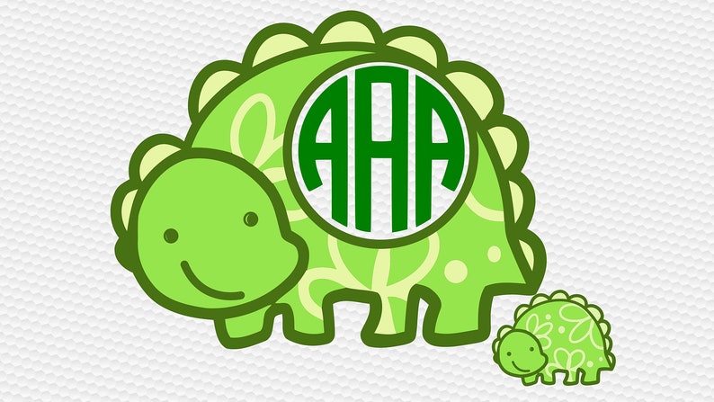 Download Dinosaur Monogram SVG Clipart Cut Files Silhouette Cameo ...