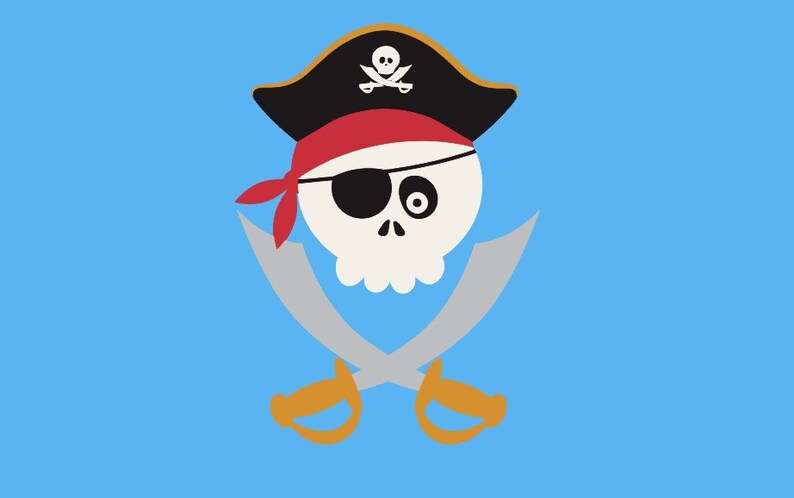 Download Skull Pirate Boy SVG Clipart Cut Files Silhouette Cameo Svg | Etsy