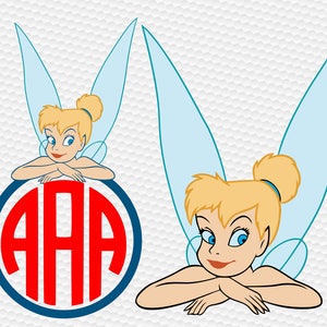 Tinkerbell SVG Clipart Cortar Archivos Silueta Cameo Svg para Cricut y Vinilo Archivo Corte Digital corte Archivo DXF Png Pdf Eps vector clip art
