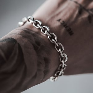 Cable Chain Bracelet | chain link bracelet | silver link | silver chain | unisex chain bracelet | 925 sterling silver bracelets