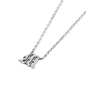 Collar inicial de plata / Collar personalizado / Collar de letras de plata esterlina / Regalos personalizados para ella / Collar de nombre inglés antiguo