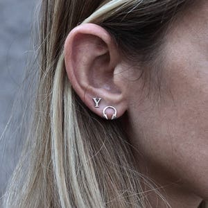 Silver Stud | Septum Earring | spike barbell | body piercing | 925 silver | silver piercing | piercing jewelry | delicate earring