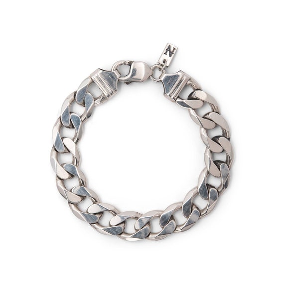 Sterling Silver Chain Link Bracelet - Etsy Sterling Silver Chain Link Bracelet - Etsy