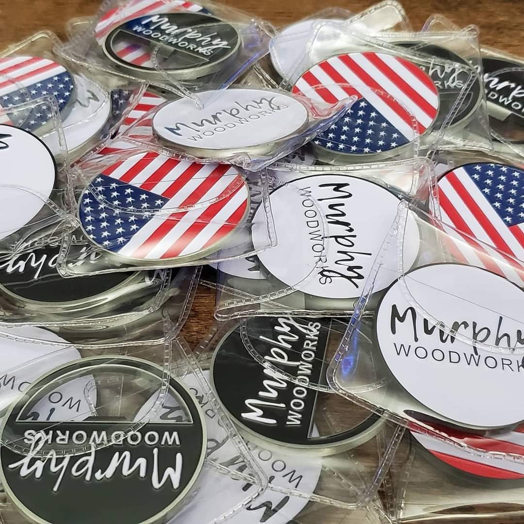 American Flag Challenge Coin 2 Inch - Etsy