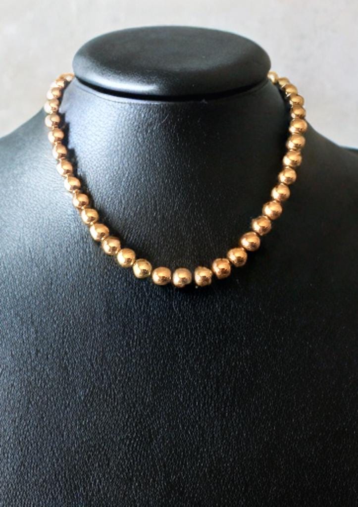 Berniece Statement Necklace in Hematite