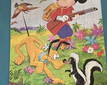 MICKEY MOUSE ★ ヴィンテージ　パズル　ウォルトディズニー Vintage Mickey Mouse Jigsaw Puzzle, Whitman 160 Piece Mickey