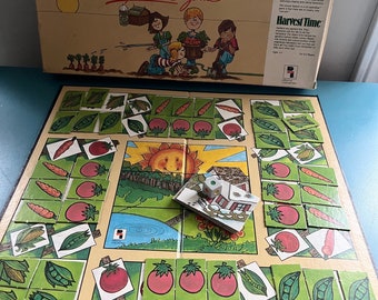 Vintage Harvest Time Cooperative Board Game, Playtoy Industries 1986