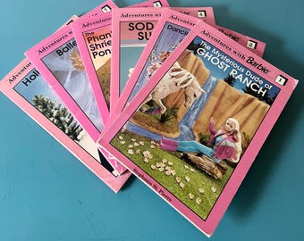 Vintage Adventures with Barbie 1991 1992 set of 6 easy read chapter books