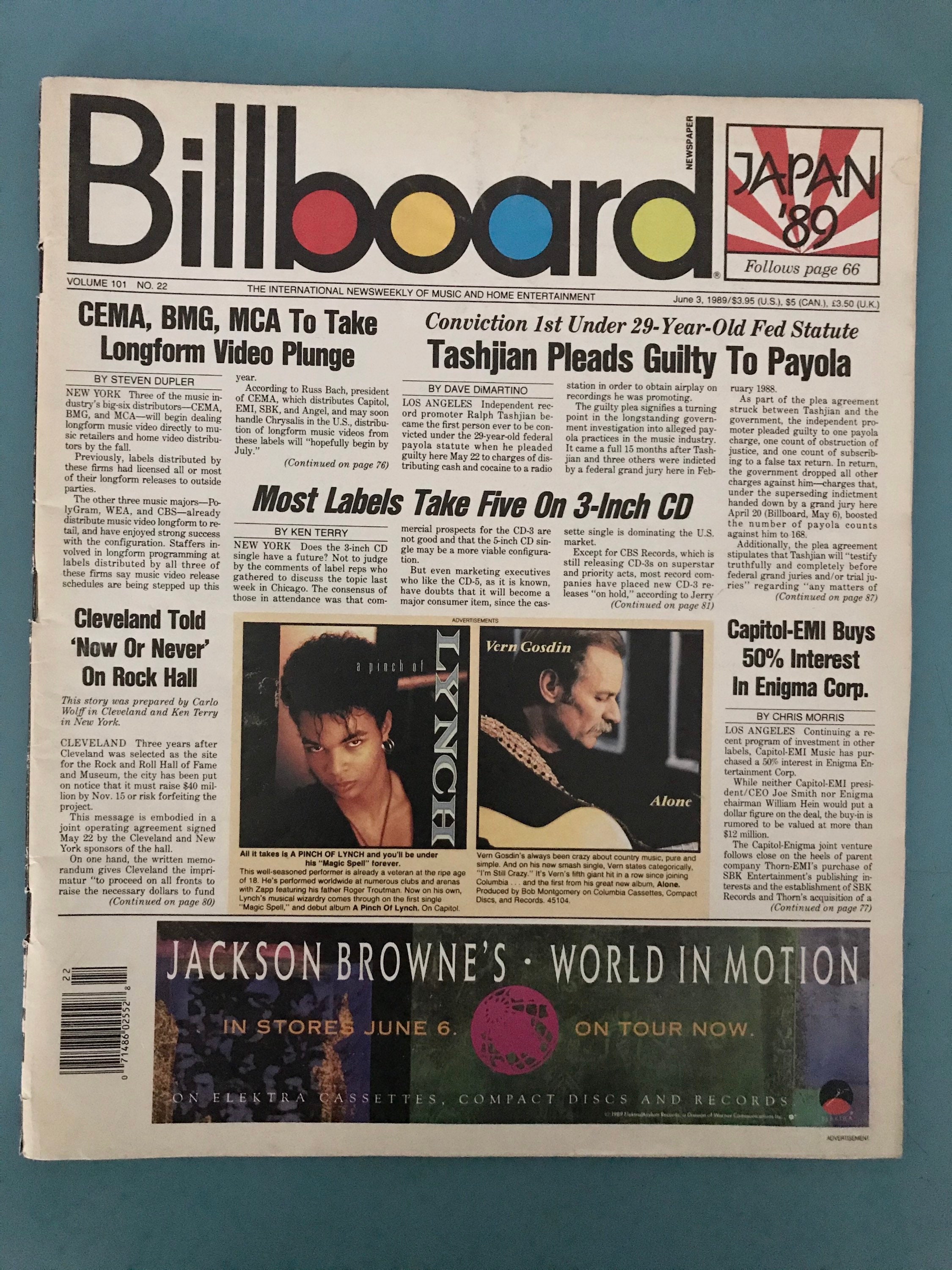 Vintage Billboard Magazine June 1989 Complete Issue, 80s