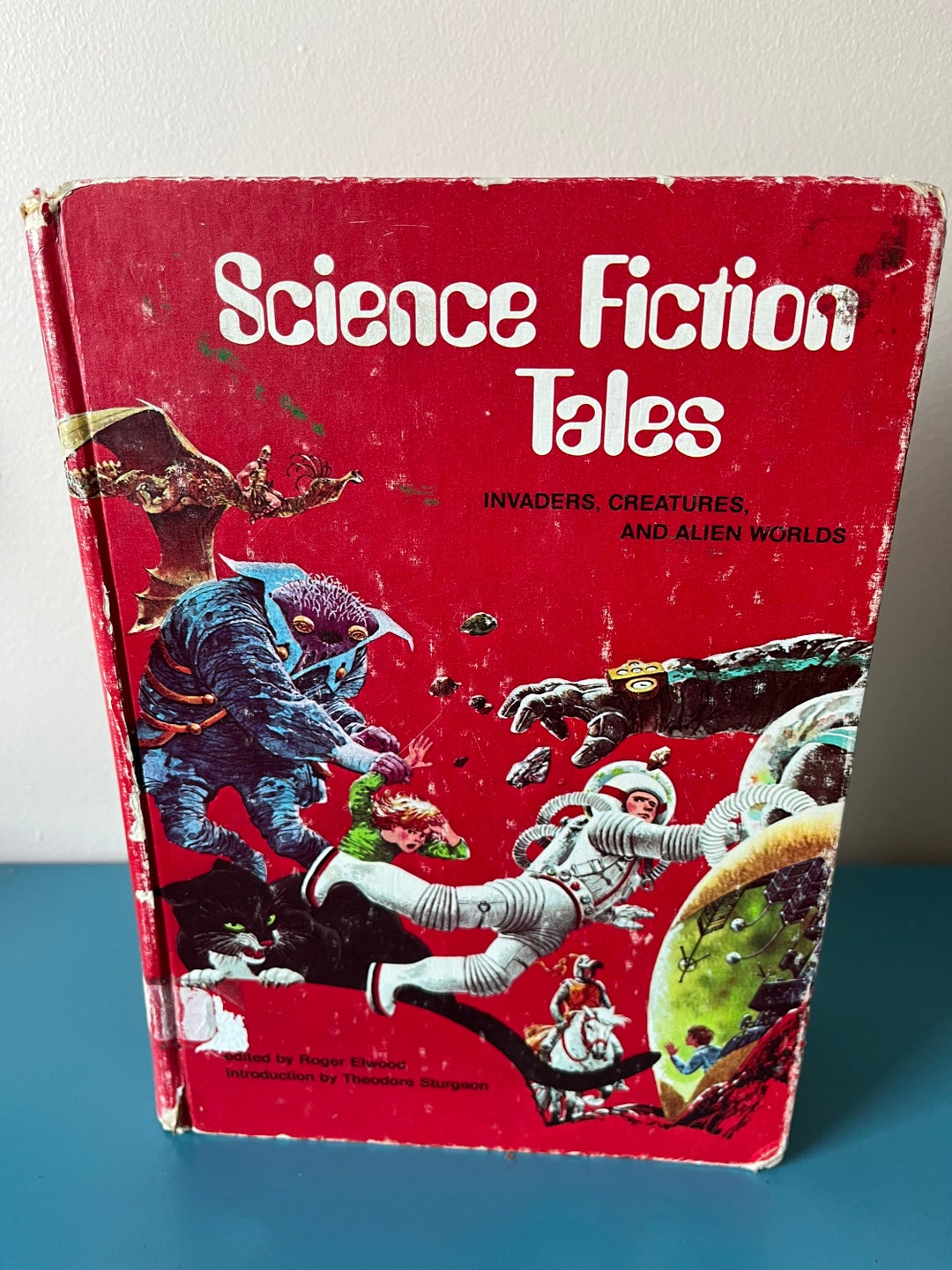 Vintage Science Fiction Tales Book, 1970s Sci Fi Short Stories