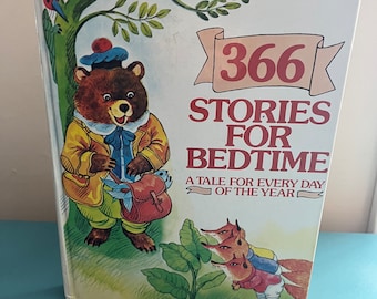 Vintage 366 Stories for Bedtime book, 1984 Gallery Books, retro children’s books