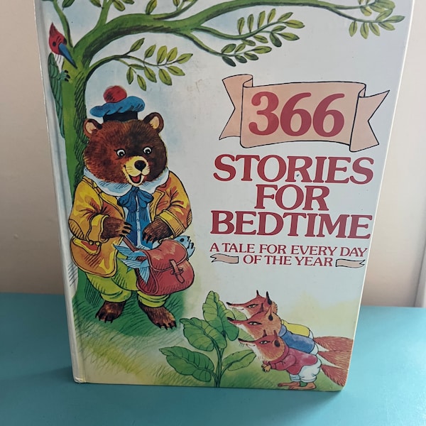 Vintage 366 Stories for Bedtime book, 1984 Gallery Books, retro children’s books