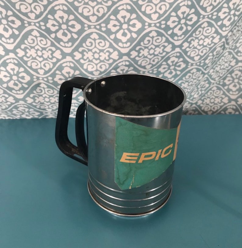 Vintage Flour Sifter Ecko Canada Sifter With Vintage Label Etsy
