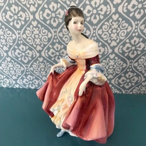 Royal Doulton Southern Belle HN 2229, 1957, figurine peinte à la main, porcelaine anglaise