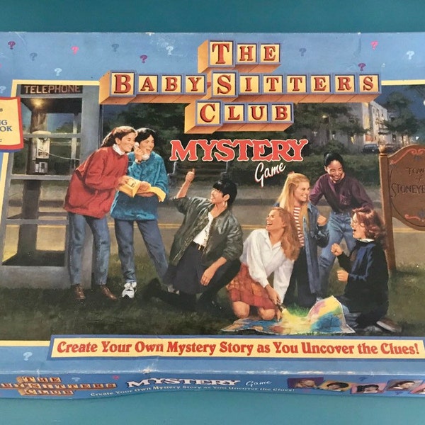 Vintage Babysitter's Club Mystery Game 1992 Milton Bradley, retro board game