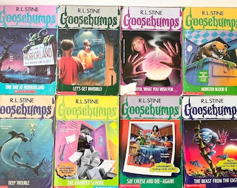 Vintage Goosebumps book lot 17 assorted books RL Stine 1990s