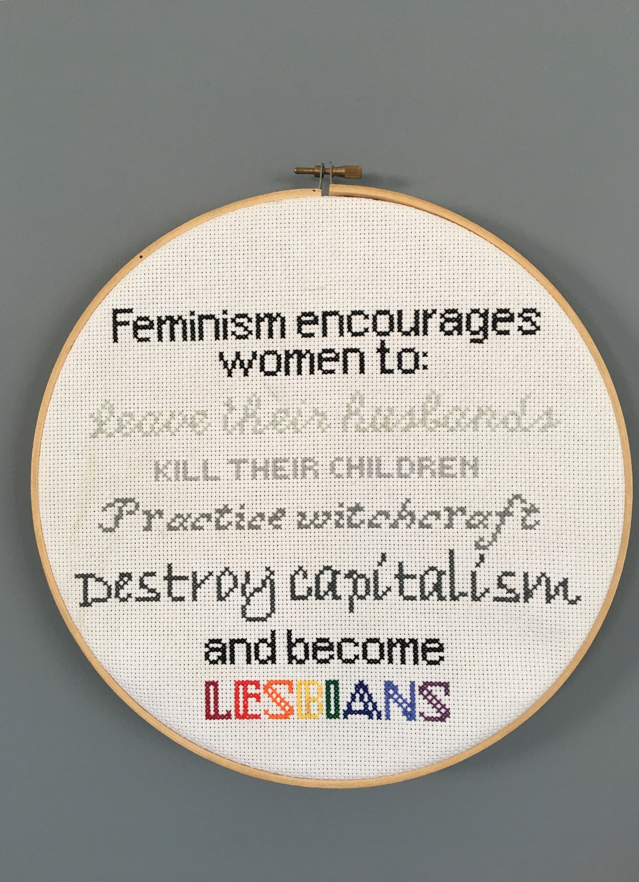 Feminism Encourages Women To... Cross Stitch Pattern Etsy