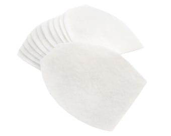 Snaptotes Face Mask Replacement HEPA Filters • Packs of 12 • Does Not Contain Fiberglass