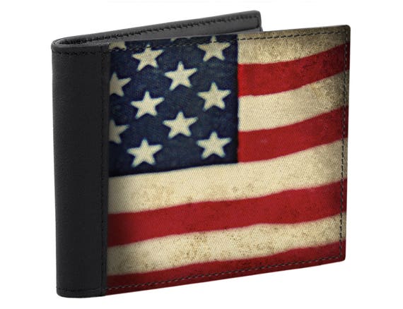 Men S Leather Wallet Usa Flag Red White Blue - American Flag Leather Wallet Men S Leather Wallet Usa Flag Red White Blue - American Flag Leather Wallet