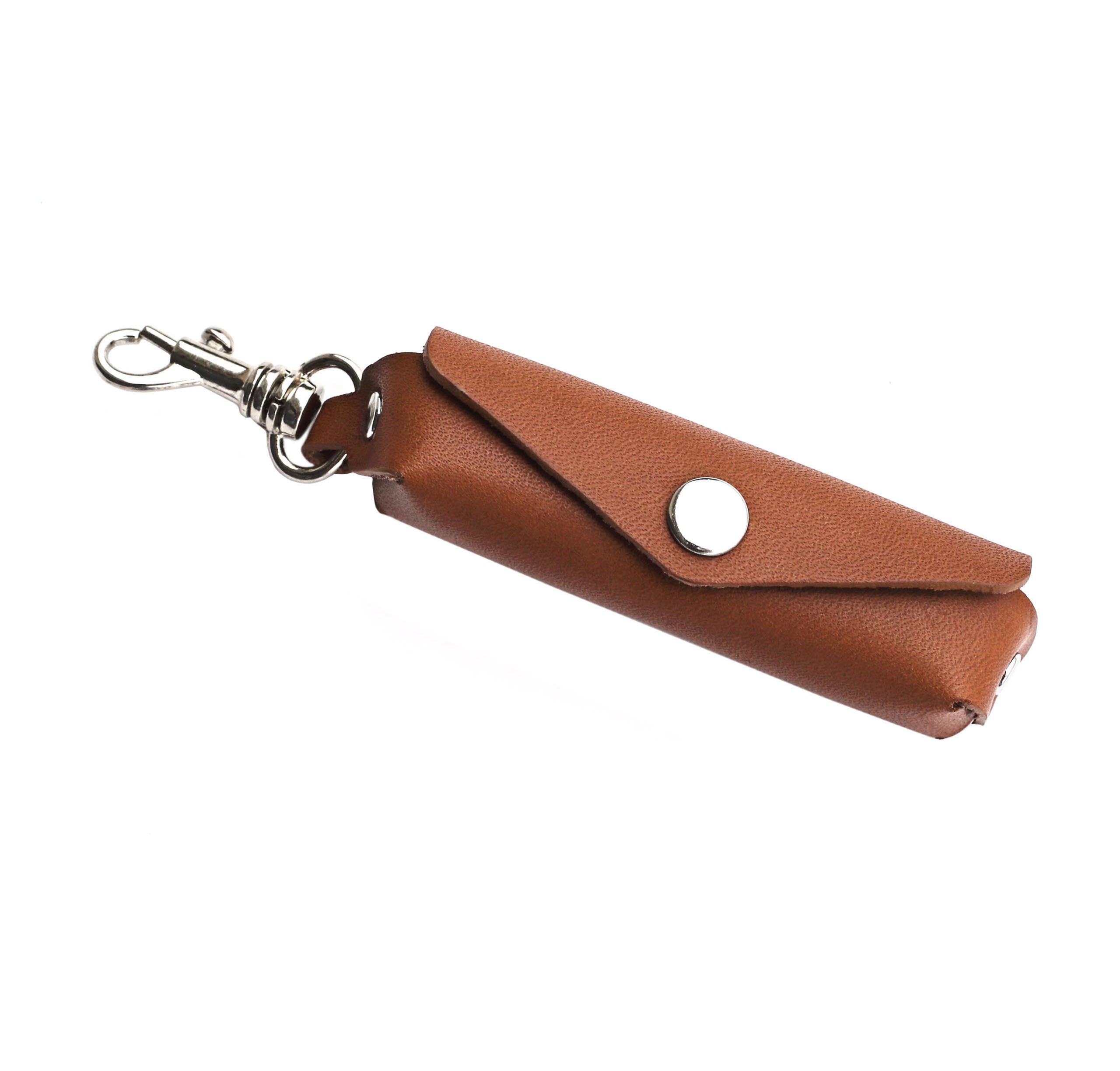 Lip Balm Key Holster, custom leather chapstick holder keychain accessory —  Correa Creative LLC