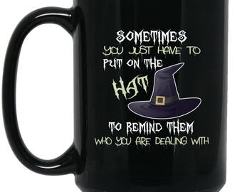 Funny Halloween Mug - Witch Mug - Big Coffee Mug 15oz | Cute Scary gifts, Cute Coffe Cup, Funny Witch Gifts, quotes