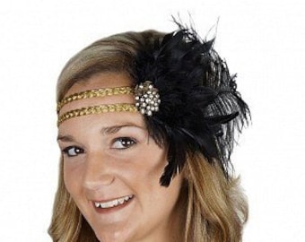Black and Gold Great Gatsby Harlem Nights Roaring 20's